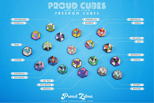 Load image into Gallery viewer, Agender Flag - Freedom Cube Pin-Pride Pin-PCBC_AGEN
