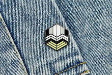 Load image into Gallery viewer, Agender Flag - Love Cube Pin-Pride Pin-PCHC_AGEN