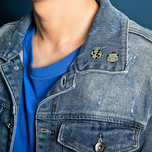 Load image into Gallery viewer, Agender Flag - Medal Cube Pin-Pride Pin-PCMC_AGEN