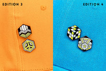 Load image into Gallery viewer, Agender Flag - Medal Cube Pin-Pride Pin-AGEN_ED3+4