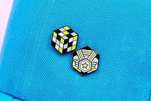Load image into Gallery viewer, Agender Flag - Rubik's Cube Pin-Pride Pin-AGEN_ED4