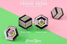 Load image into Gallery viewer, Agender Girl Flag - Flag Cube Pin-Pride Pin-PCFC_AGEG