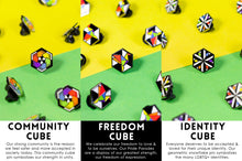 Load image into Gallery viewer, Ally Flag - Freedom Cube Pin-Pride Pin-PCBC_ALLY