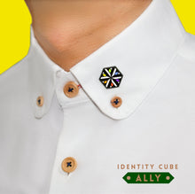 Load image into Gallery viewer, Ally Flag - Identity Cube Pin-Pride Pin-PCIC_ALLY
