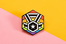 Load image into Gallery viewer, Ally Flag - Medal Cube Pin-Pride Pin-PCMC_ALLY_2