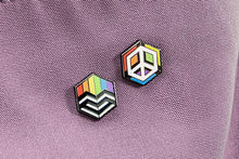 Load image into Gallery viewer, Ally Flag - Medal Cube Pin-Pride Pin-ALLY_ED3