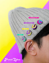 Load image into Gallery viewer, Androgyny Flag - Flag Cube Pin-Pride Pin-PCFC_ENBY