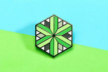Load image into Gallery viewer, Aromantic Flag - Identity Cube Pin-Pride Pin-PCIC_AROM