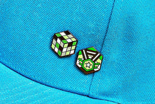 Load image into Gallery viewer, Aromantic Flag - Rubik&#39;s Cube Pin-Pride Pin-AROM_ED3
