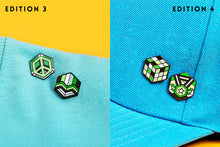 Load image into Gallery viewer, Aromantic Flag - Rubik&#39;s Cube Pin-Pride Pin-AROM_ED3+4
