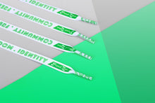 Load image into Gallery viewer, Aromantic Pride Flag White Shoelaces-Pride Shoelaces-SLWH_AROM_45IN