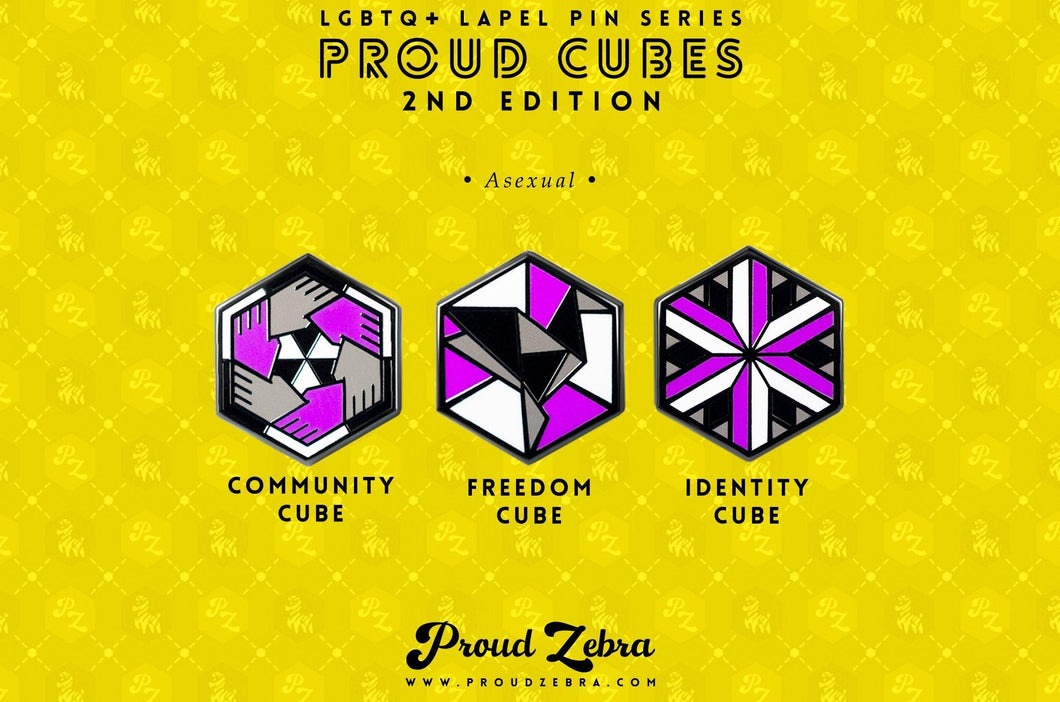 Asexual Flag - 2nd Edition Pins [Set]-Pride Pin-ASEX_ED2