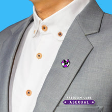 Load image into Gallery viewer, Asexual Flag - Community Cube Pin-Pride Pin-PCCC_ASEX
