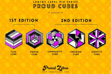 Load image into Gallery viewer, Asexual Flag - Community Cube Pin-Pride Pin-ASEX_ED1+2
