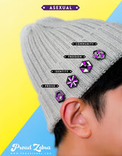 Load image into Gallery viewer, Asexual Flag - Community Cube Pin-Pride Pin-PCCC_ASEX