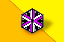 Load image into Gallery viewer, Asexual Flag - Identity Cube Pin-Pride Pin-PCIC_ASEX