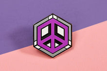 Load image into Gallery viewer, Asexual Flag - Peace Cube Pin-Pride Pin-PCZC_ASEX