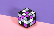 Load image into Gallery viewer, Asexual Flag - Rubik's Cube Pin-Pride Pin-PCTC_ASEX_2