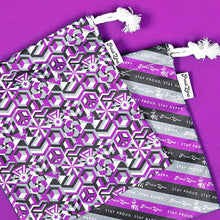 Load image into Gallery viewer, Asexual Pride Flag Drawstring Bag-Pride Bag-DSB_ASEX