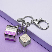 Load image into Gallery viewer, Asexual Pride Flag Proud Cube Bag Charm-Pride Bag Charm-BAGC_ASEX