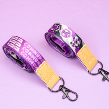 Load image into Gallery viewer, Asexual Pride Lanyards with reversible design by Proud Zebra in position 2