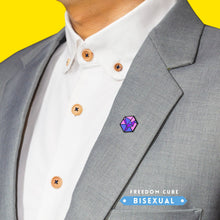 Load image into Gallery viewer, Bisexual Flag - Freedom Cube Pin-Pride Pin-PCBC_BISX
