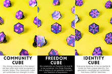 Load image into Gallery viewer, Bisexual Flag - Identity Cube Pin-Pride Pin-PCIC_BISX