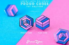 Load image into Gallery viewer, Bisexual Flag - Proud Cube Pin-Pride Pin-PCPC_BISX