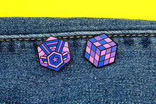 Load image into Gallery viewer, Bisexual Flag - Rubik&#39;s Cube Pin-Pride Pin-BISX_ED4
