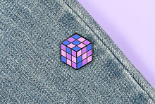 Load image into Gallery viewer, Bisexual Flag - Rubik's Cube Pin-Pride Pin-PCTC_BISX