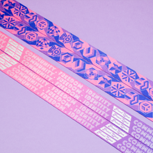 Load image into Gallery viewer, bisexual Pride Lanyards with reversible design by Proud Zebra in position 1