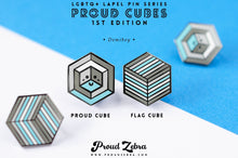 Load image into Gallery viewer, Demiboy Flag - Identity Cube Pin-Pride Pin-DEMB_ED1