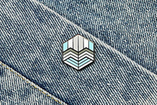 Load image into Gallery viewer, Demiboy Flag - Love Cube Pin-Pride Pin-PCHC_DEMB