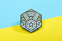 Load image into Gallery viewer, Demiboy Flag - Medal Cube Pin-Pride Pin-PCMC_DEMB_2
