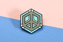 Load image into Gallery viewer, Demiboy Flag - Peace Cube Pin-Pride Pin-PCZC_DEMB_2