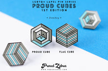 Load image into Gallery viewer, Demiboy Flag - Proud Cube Pin-Pride Pin-PCPC_DEMB