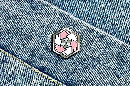 Demigirl Flag - Community Cube Pin
