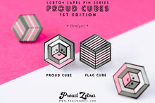 Load image into Gallery viewer, Demigirl Flag - Freedom Cube Pin-Pride Pin-DEMG_ED1