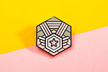 Load image into Gallery viewer, Demigirl Flag - Medal Cube Pin-Pride Pin-PCMC_DEMG_2