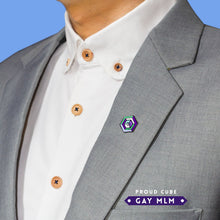 Load image into Gallery viewer, Gay MLM Flag - Flag Cube Pin-Pride Pin-PCFC_GAYM