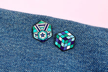 Load image into Gallery viewer, Gay MLM Flag - Rubik's Cube Pin-Pride Pin-GAYM_ED4