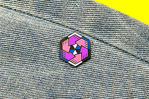 Genderfluid Flag - Community Cube Pin