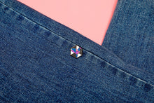 Load image into Gallery viewer, Genderfluid Flag - Freedom Cube Pin-Pride Pin-PCBC_GENF