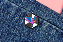 Load image into Gallery viewer, Genderfluid Flag - Freedom Cube Pin-Pride Pin-PCBC_GENF
