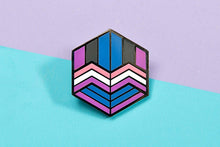 Load image into Gallery viewer, Genderfluid Flag - Love Cube Pin-Pride Pin-PCHC_GENF_2