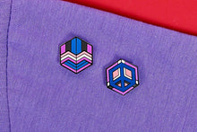 Load image into Gallery viewer, Genderfluid Flag - Love Cube Pin-Pride Pin-GENF_ED3