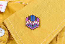 Load image into Gallery viewer, Genderfluid Flag - Love Cube Pin-Pride Pin-PCHC_GENF