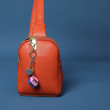 Load image into Gallery viewer, Genderfluid Pride Flag Proud Cube Bag Charm