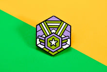 Load image into Gallery viewer, Genderqueer Flag - Medal Cube Pin-Pride Pin-PCMC_GENQ_2