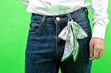 Load image into Gallery viewer, Genderqueer Pride Flag Twilly Scarf-Pride Twilly-TS_GENQ